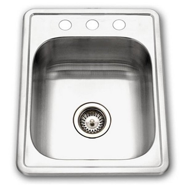 Finalcut ADA Glowtone Series Topmount Stainless Steel 3 Hole Bar & Prep Sink FI726395